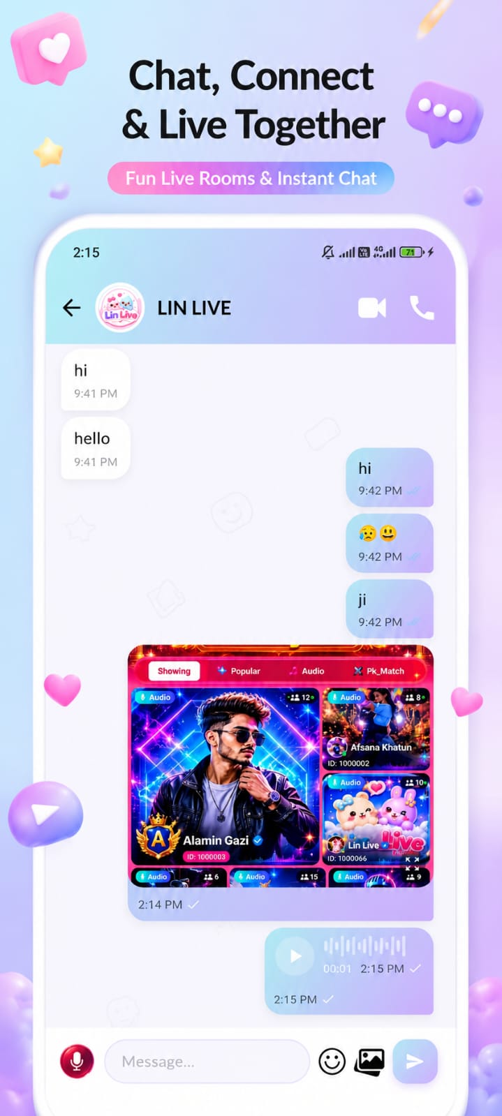 Zero Live video live room preview